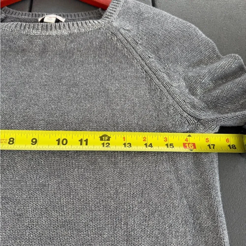 🔥 BUNDLE DEAL GAP Silver Metallic Gray Knit Sweater Women XS Casual Fall Winter